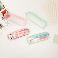 Trousse de maquillage de voyage étanche noire sacs à cosmétiques en pvc haut de gamme deux couches organisateur de brosse de maquillage étui de maquillage en plastique transparent