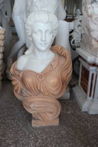 Statue <span class=keywords><strong>de</strong></span> buste <span class=keywords><strong>de</strong></span> <span class=keywords><strong>femme</strong></span> romaine en marbre blanc sculpté sur mesure <span class=keywords><strong>de</strong></span> haute qualité pour <span class=keywords><strong>la</strong></span> décoration <span class=keywords><strong>de</strong></span> <span class=keywords><strong>la</strong></span> maison occidentale, taille réelle, tête <span class=keywords><strong>de</strong></span> <span class=keywords><strong>femme</strong></span>, sculpture en stock - Product Image 3