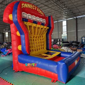 Nhà sản xuất trực tiếp thương mại phổ biến lễ hội trò chơi bơm hơi kết nối bốn thách thức Inflatable cho các bên và xây dựng đội ngũ - Product Image 4