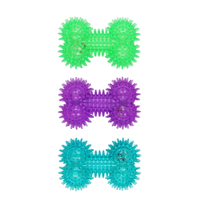 Jouet à mâcher en forme d'os à picots PetSafe pour chiens, couineur, durable, pour les soins dentaires et la dentition, en plastique, pour usage intérieur, style simple - Product Image 1