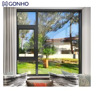 China Customized House Windows Aluminium Frame Windows Double Glazed Casement Window