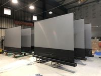 Écran de projection motorisé ALR pour sol, écran CBSP Black Crystal UST, projecteur laser 4K, 72-130 pouces 16:9, portable pour la maison
