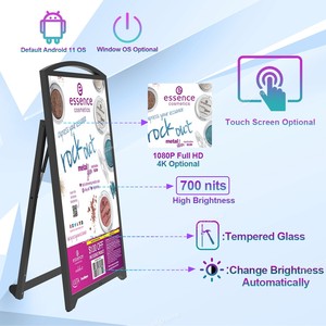 หน้าจอแสดงผล LCD รุ่นใหม่ IPI43B สำหรับใช้งานภายในอาคาร ใช้พลังงานแบตเตอรี่ เคลื่อนย้ายได้ เหมาะสำหรับป้ายดิจิทัลแบบพกพา สำหรับร้านค้าปลีก - Product Image 5