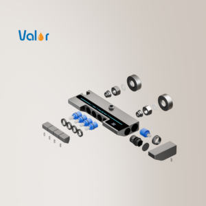 حنفيات شجاعة خضراء ترموستاتية للبيانو قابلة للتعديل مجموعة دش استحمام بخاخ نفاث وتدليك ناعم للأمطار - Product Image 5