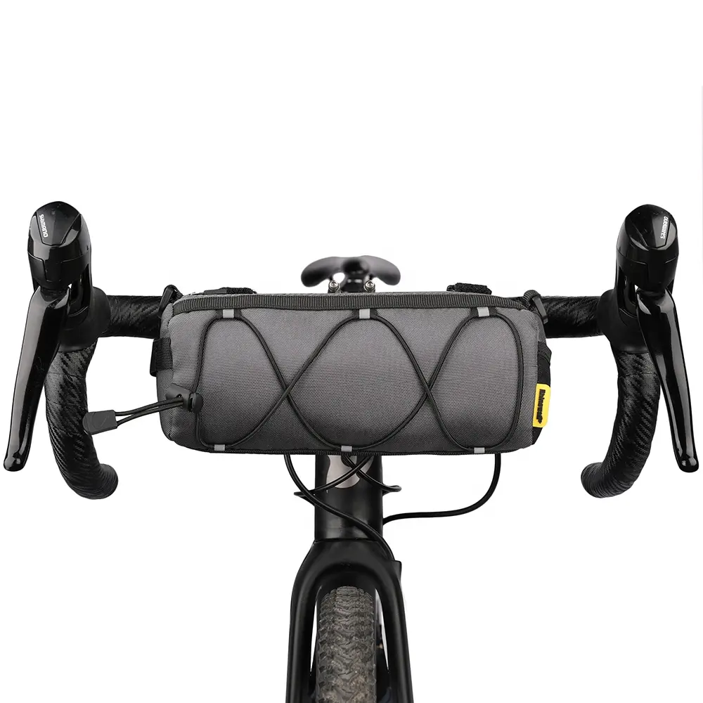 Rhinowalk 2.4L MTB Gravel Bike Handlebar Bag Bicycle Motorcycle Cycling Front Roll Up Bikepacking for Road Bike