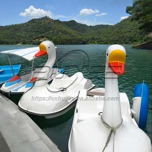 Équipement de <span class=keywords><strong>parc</strong></span> <span class=keywords><strong>aquatique</strong></span>, bateau à pédales canard/cygne à 2 places, occasion, haute qualité - Product Image 6