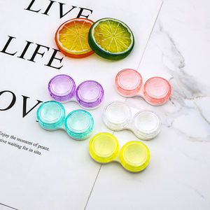 컬러풀 렌즈 케이스 투명 컬러 콘택트 렌즈 케이스 아름다운 콘택트 렌즈 케이스 컬러 렌즈 - Product Image 5