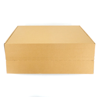Boîte d'expédition auto-adhésive en carton kraft recyclable avec bande de fermeture éclair pour vêtements