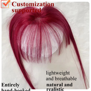 Extensiones de Cabello Humano Tejidas a Mano con Línea de Cabello Natural, Parche de Cabello de Bebé, Base de Encaje, Flequillo y Postizo - Product Image 5