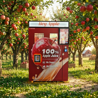Máquina Expendedora de Jugo de Manzana Fresco con Sistema de Limpieza Automático, Entrega Rápida de Jugo de Frutas en Centros Comerciales, Escuelas, Parques y Hospitales