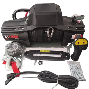Compact 12000lbs 12V Corde Synthétique 4x4 Hors Route Jeep Camion SUV Treuil Électrique - Product Image 1