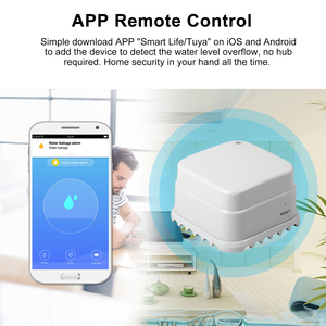 Tuya Iốt Wifi Cuộc Sống Thông Minh Trắng Mini Cảm Biến Độc Lập Báo Động Chống Thấm Nước Hệ Thống Có Thể Sạc Lại Từ Xa Bằng Giọng Nói Điều Khiển Cho Nước - Product Image 5