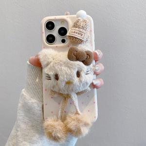 غطاء واقي مقاوم للسقوط بقشرة ناعمة لهاتف آيفون من نوع Kt جراب بنمط جلد من البولي يثين الحراري بنمط القبعات القطيفة لهاتف أبل - Product Image 3