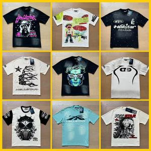 Camiseta Rep Hell Star para Hombre, Estilo <span class=keywords><strong>Vintage</strong></span>, Lavada, con Letras Impresas, Manga Corta, Alta Calidad, 100% Algodón, Ropa Urbana con Etiqueta NFC - Product Image 2