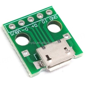 อะแดปเตอร์ MICRO USB เป็น DIP แบบตัวเมีย Type B Micro 5P SMD เป็น DIP 2.54 มม. พร้อมหัวต่อแบบตัวเมียที่เชื่อมติดกับบอร์ด - Product Image 6