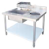 Table de travail manuelle de 1 m pour la poudrerie, idéale pour la restauration rapide et les restaurants – Vente de tables de poudrerie