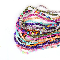 Perles en coquille de mer teinte multicolore, pièces, jetables et irrégulières, pour la fabrication de bijoux à faire soi-même, vente en gros