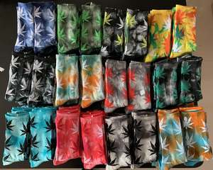 Kleurrijke Esdoornblad Unisex Mode Heren Streetwear Gym Tie Dye Wietsokken - Product Image 2