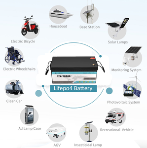 卸売カスタムリチウム電池Lifepo4 <span class=keywords><strong>12v</strong></span> 50Ah 100Ah 200Ah RV、クリーンカー、ハウスボート、ソーラーシステム用充電式バッテリー - Product Image 6