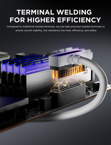 كابل تمديد لمصدر طاقة الكمبيوتر Asiahorse Hydrus بـ 24 سنًا وإضاءة ARGB، مصنوع من مادة PVC 18AWG، سهل التركيب ومتوفر في المخزون - Product Image 4