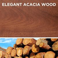 Combohome Bloc de couteaux magnétique double face Porte-couteaux de cuisine avec aimants puissants Bois d'acacia