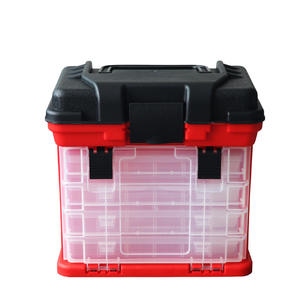 उच्च गुणवत्ता 27*26*17 सेमी 1285 ग्राम थोक 4 दराज बड़े कार्प कस्टम मछली पकड़ने बॉक्स प्लास्टिक सीट सहायक उपकरण - Product Image 5