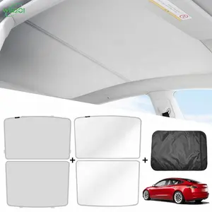 2022 Upgrade Car Sunshade for Tesla Model Y Top Glass Roof Sunshade Tesla Accessories Customized Sunroof for 2022 Model Y