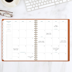 Leather Schedule <b>Notebook</b> Simplified English Diary A5 <b>Notebook</b> Coil <b>Notebook</b> Customized - Product Image 6