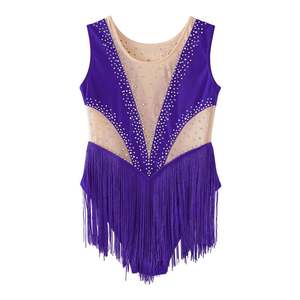 Gymnastique professionnelle pour femmes Ballet danse Figure compétition de patinage sur <span class=keywords><strong>glace</strong></span> ensembles vêtements rythmiques artistiques pour les filles - Product Image 4