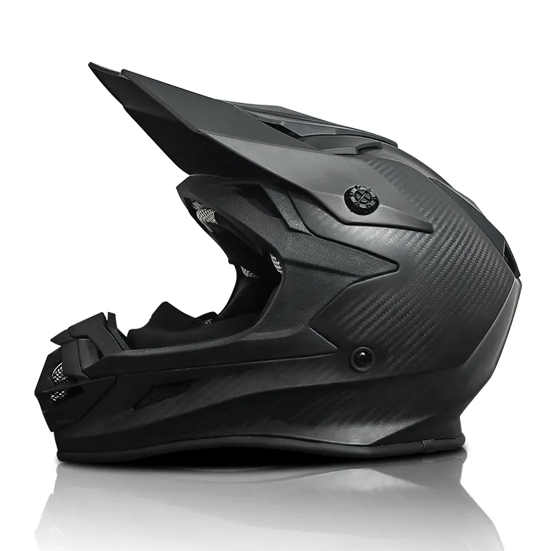 V328 personalizzabile in fibra di carbonio leggero casco Motocross moto in fibra di carbonio maschera di respirazione casco per motoslitta