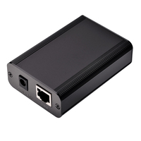 Inyector PoE SDAPO 30W Entrada de CC Gigabit 2,5 Gbps 802. 3AF/AT Adaptador PoE Ethernet estándar Inyector PoE activo