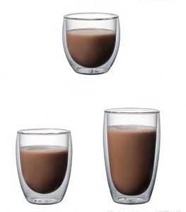 Tasses à café en verre à double paroi isolées de 250 ml, parfaites pour le cappuccino, l'espresso, tasses en verre borosilicate transparent pour le café - Product Image 1