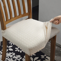 Housse de chaise en tissu jacquard élastique moderne, polyester durable, teinture unie, lavable en machine, couleur personnalisée, mariage, fête, événement