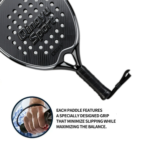 Raquette de paddle personnalisée OEM ODM en fibre de carbone, raquette de paddle-tennis de plage, vente en gros pour clubs sportifs, gymnases, institutions d'entraînement - Product Image 4