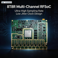 Placa de Desarrollo RFSoC con NPU Opcional XS-ZU67DR-8T8R-AI, 70MHz-8000MHz, para Detección de Drones, Anti-Drones, FPGA, Procesamiento de Señales RF