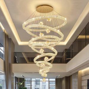 Apartamento dúplex, gran candelabro, lámpara de salón, villa, escalera abierta, cristal de lujo, hotel <span class=keywords><strong>con</strong></span> mezzanine - Product Image 1