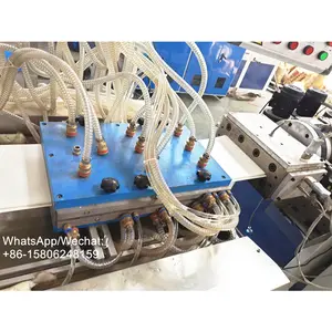 Nhựa uPVC PVC hồ sơ đùn dòng hình Nón Đôi vít máy đùn PVC Trần bảng điều chỉnh dây chuyền sản xuất - Product Image 1