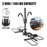 Fournisseur gros pneu mouontain vélo électrique voiture suv support de coffre vertical 2 doubles porte-vélos
