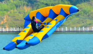 Usine en gros double tube 6 <span class=keywords><strong>places</strong></span> poisson mouche <span class=keywords><strong>bateau</strong></span> banane gonflable pour les sports nautiques - Product Image 6