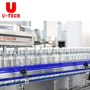 Automatic small plastic PET bottle water triblock washing filling capping machine mineral pure water production line