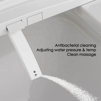 Couvercle de siège de toilette ultra mince intelligent en forme de V chauffant avec télécommande électrique automatique