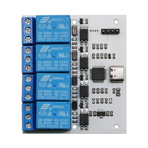 DSTUR-T10/T20/T30/T40/T80 1/2/3/4 ช่อง USB เป็น CH340 โมดูลควบคุมรีเลย์แบบอนุกรม ออปโตคัปเปลอร์ป้องกัน ชนิดอินเทอร์เฟซ Type-C L379 - Product Image 6