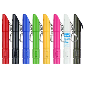 <strong>Promotional</strong> Custom Logo Plastic Outdoor Camping Whistle Lanyard LED Light <strong>Flashlight</strong> Multi-colored 11.5cm Ballpoint <strong>Pen</strong> - Product Image 3