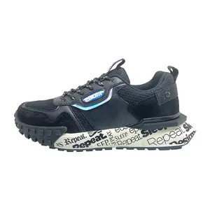 Benutzer definierte Schuhmacher Schwarz Zapatos Comfort Walking Trainer Damen Turnschuhe Schuhe Für Frauen Männer