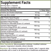 Private Label Détox pour le Foie 14 Plantes Vitamines Chardon Marie NAC Capsules de Pissenlit Supplément de Détox pour le Nettoyage du Foie de Boeuf