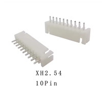 50 Buah XH 2.54 2.54Mm Pitch Pin Header Housing Connector JST XH2.54 2P 3P 4P 5P 6P 7P 8P 9P 10 Pin Male Straight Pin untuk PCB