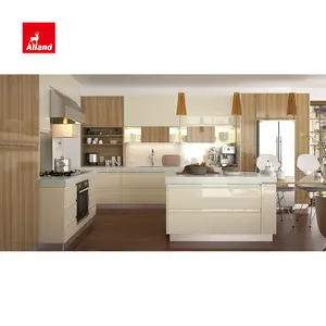 Allandcabinet madeira compensada de alto brilho com acabamento em laca, madeira para construção de cozinhas, móveis de cozinha personalizados, design de armários