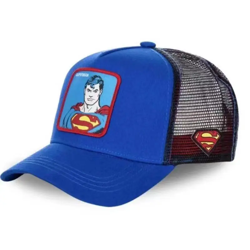 Berretti da camionista con toppa ricamata animale di vendita calda cappelli da camionista sportivi in rete Marvel Gorras a 5 pannelli all'aperto