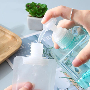 Custom Printed Disposable Eco-Friendly Recyclable LDPE <b>Plastic</b> Stand Liquid Laundry Detergent Refill Packaging Bag Suction Spout - Product Image 2
