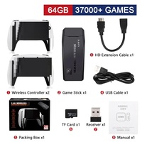 Grosir desain baru M8 Pro HD 4K konsol Video Game 2.4G nirkabel 64GB untuk PS1 TV stik permainan konsol